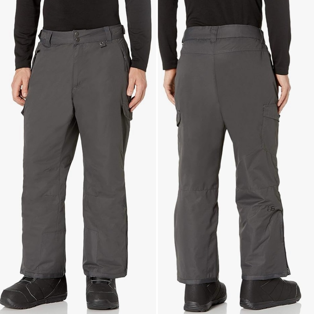 NWT 3X SkiGear Men's Snow Sports Cargo Pants, Charcoal, 3X-Large/34" Inseam Ski